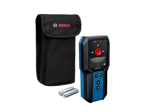 גלאי קירות Bosch GMS120-27 Professional עם תצוגת LED צבעונית ומבנה עמיד לתנאי שטח