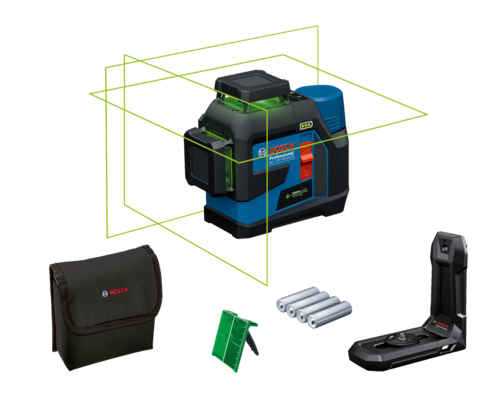 פלס לייזר צלב ירוק בוש   GLL 12V-100-33 CG BOSCH