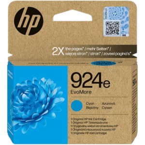 דיו כחול מקורי HP 924e 4K0U7NE (הספק 800 דף)