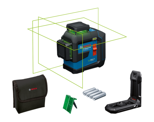פלס לייזר צלב ירוק בוש GLL 80-33G BOSCH 