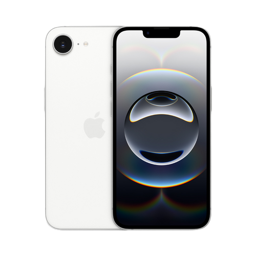 אייפון Apple iPhone 16E 128GB, צבע WHITE לבן, שנה אחריות יבואן רשמי