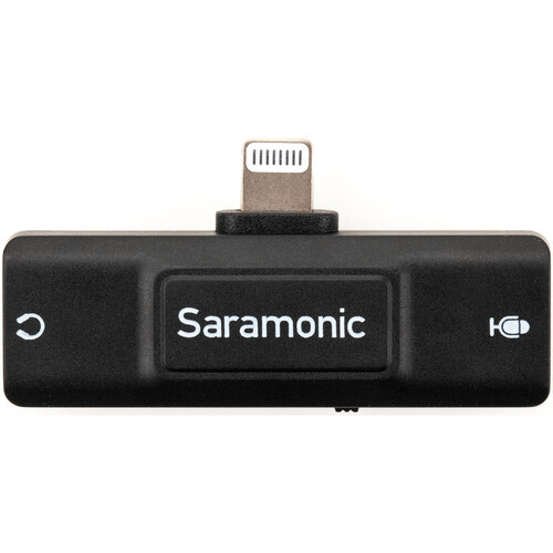 מתאם Saramonic SR-EA2D למיקרופון ואוזניות עם חיבור Lightning לאייפון