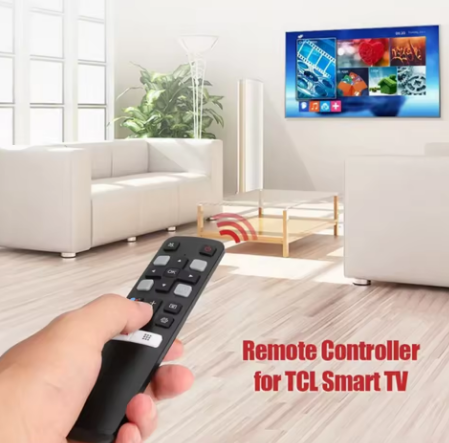 שלט רחוק מקורי לטלוויזיות TCL כולל מקלדת אלחוטית ומקש נטפליקס