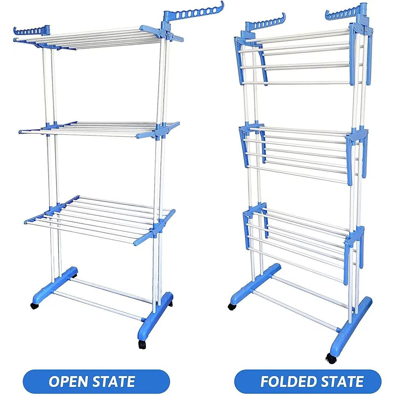 מתלה בגדים נייד רב-תכליתי לאחסון וייבוש – Spray Painting Clothes Hanger TW115
