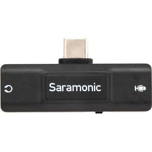 מתאם Saramonic SR-EA2U למיקרופון ואוזניות עם חיבור USC-C