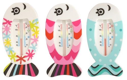 מד חום לאמבט ולחדר בצורת דג - ירוק