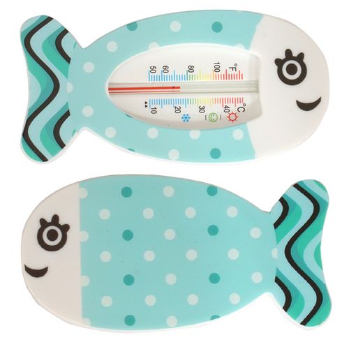 מד חום לאמבט ולחדר בצורת דג - ירוק