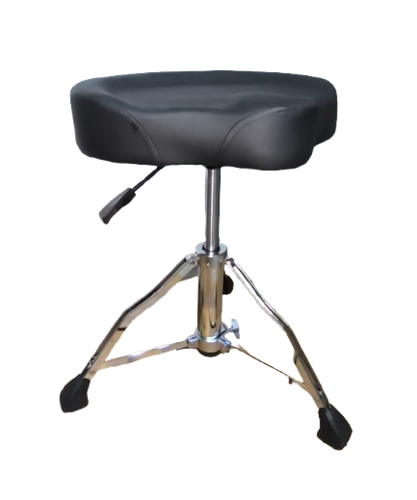 כסא תופים מתכוונן הידראולי עם מושב אופנוע מרופד HDT-500 מבית GDRUMS