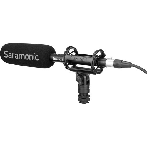 מיקרופון שאטגן מקצועי Saramonic SoundBird V1 עם הפעלת פאנטום או סוללה