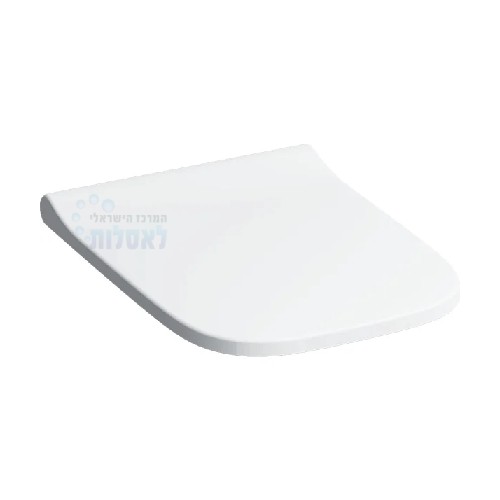 מושב אסלה דק טריקה שקטה גבריט 500.687.01.1 | לבן | Smyle Square Slim