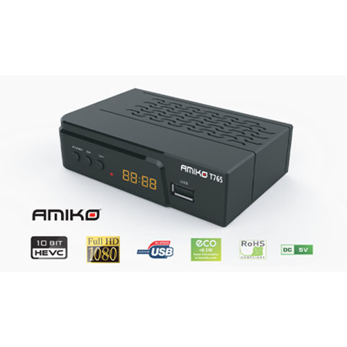 ממיר דיגיטלי עידן פלוס Amiko T765 DVB-T2 אמיקו