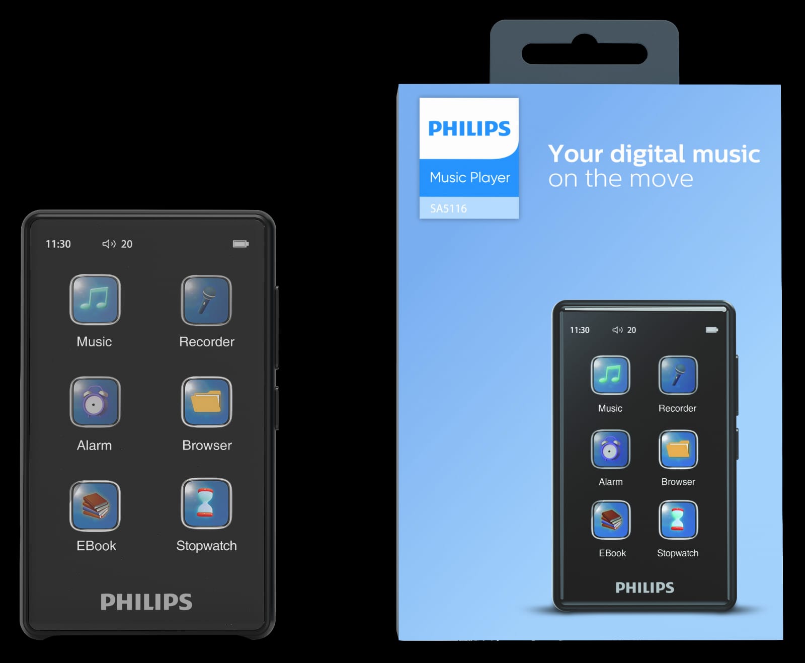 נגן Philips SA5116 MP3 פיליפס