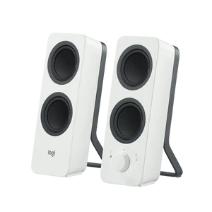 רמקולי סטריאו בלוטוס Z207 למחשב מבית Logitech - לבן