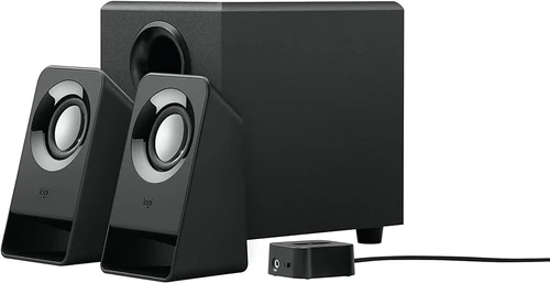 רמקולים למחשב Logitech 2.1 Multimedia Z213 בצבע שחור