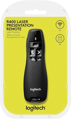שלט אלחוטי למצגות Logitech Wireless Presenter R400
