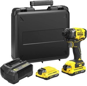 מברגה אימפקט נטענת 20V + שתי סוללות 2 אמפר + מזוודה - Stanley SFMCF810D2K-QW