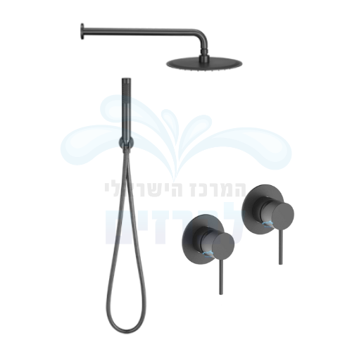 סט אביזרי רחצה 7 חלקים מדגל יעל רובי 91843GM 401021 491121 | גאן מטאל (גרפיט) GM PVD