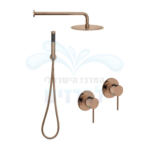 סט אביזרי רחצה 7 חלקים מדגל יעל רובי 91848BRG 401021 491121 | רוז גולד מוברש BRG PVD
