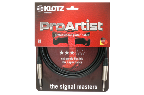 כבל כלי נגינה PL-PL, באורך 3 מ', מחברים של NEUTRIK, דגם PRON030PP מבית KLOTZ