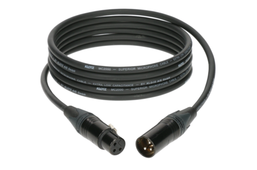 כבל מיקרופון XLR-XLR באורך 5 מ', דגם M2FM1-0500 מבית KLOTZ