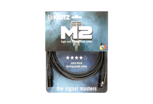 כבל מיקרופון XLR-XLR מחברים דגם NEUTRIK, באורך 10 מ', מבית KLOTZ דגם M2FM1-1000