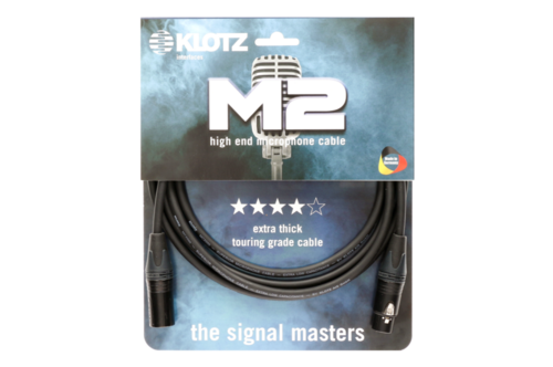 כבל מיקרופון XLR-XLR מחברים דגם NEUTRIK, באורך 15 מ', מבית KLOTZ דגם M2FM1-1500