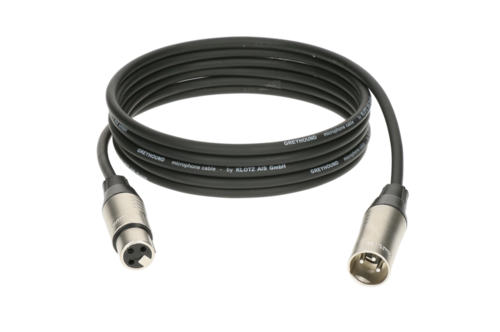 כבל למיקרופון XLR-XLR, אורך 5 מ', , דגם GRG1FM05.0 מבית KLOTZ