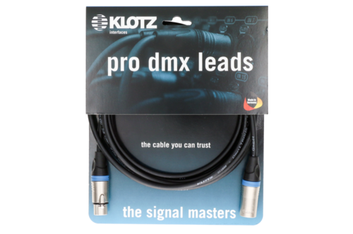 כבל DMX באורך 5 מטר דגם LX2-3X1K2-05.0 מבית KLOTZ