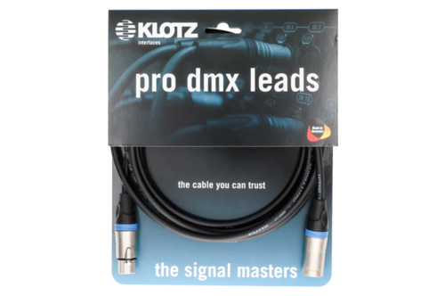 כבל DMX באורך 2 מטר דגם LX2-3X1K2-02.0 מבית KLOTZ