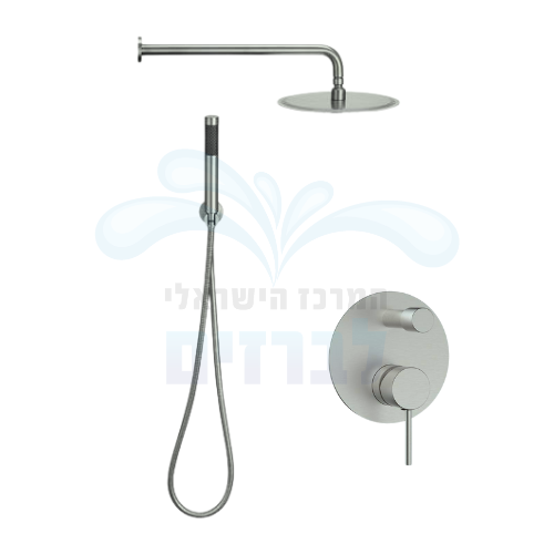 סט אביזרי רחצה 6 חלקים מדגל יעל רובי 91844BS 401011 491112 | נירוסטה (כרום) מוברש BS PVD