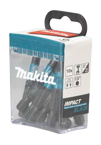 מארז ביטים מגנטים - מקיטה PH2 BLACK 50 - MAKITA 