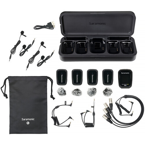 ערכת מקלט ו-4 משדרים Saramonic Blink 500 ProX B8