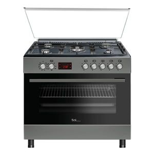 תנור משולב 110 ליטר 90 ס"מ Sol SLX96MFT נירוסטה