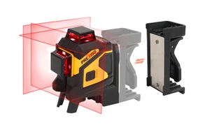 סט פלס לייזר אדום 360 מעלות במזוודה PREXISO PLC3-360