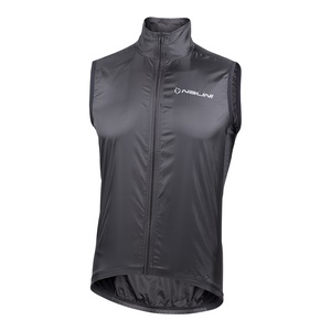 ווסט רכיבה נגד רוח SCIROCCO WIND VEST שחור דקיק ומנדף מאריג אולטראלייט קומפקטי