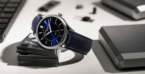 Frederique Constant FC-252NS5B6 GMT שווצרי יוקרתי לגבר