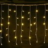 וילון לדים סולארי 130 לדים גודל 1x3 מ' עם טעינת USB