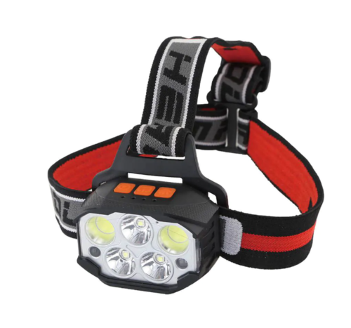 פנס ראש נטען 11W + חיישן בולדוזר