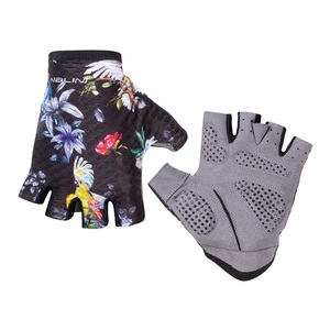 כפפות רכיבה BREATHE SUMMER GLOVES שחור כריות תמיכה אנטומיות בכף היד מאווררות ביותר