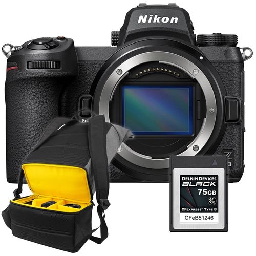מצלמה חסרת מראה ניקון Nikon Z6II + BAG Z + DELKIN CFexpress 75GB