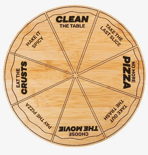 מגש פיצה משימות Pizza Game Serving Plate