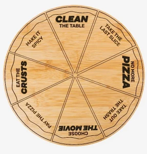 מגש פיצה משימות Pizza Game Serving Plate