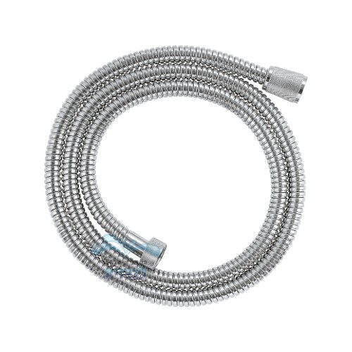 צינור מזלף לערכת מקלחת גרואה Relexaflex Metal Long-Life 28143000  ספירלה כפולה | 150 ס"מ | כרום ניקל