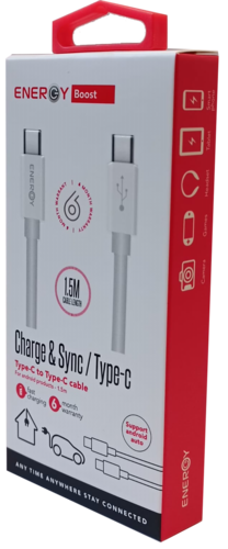כבל ENERGY 1.5M cable Type C to Type C
