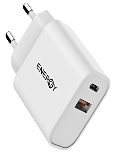 ראש טעינה ENERGY 20W PD&QC 3.0 + C TO C 1.5M Cable