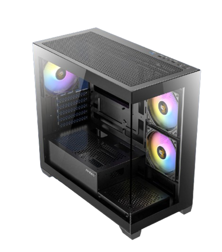 מארז חלון קידמי וחלון צדדי ANTEC 2FAN CX300M RGB BLACK