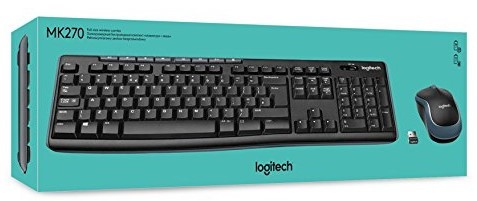 סט מקלדת ועכבר אלחוטי Logitech MK270 עברית/אנגלית