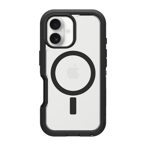 כיסוי לאייפון 16 תומך MagSafe שחור שקוף OtterBox Defender XT