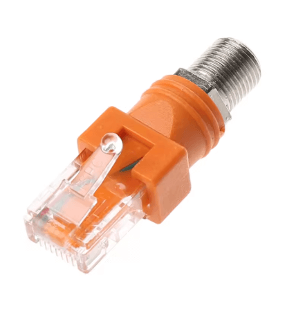 מתאם אינטרנט מאנטנה RF נקבה לרשת RJ-45 זכר