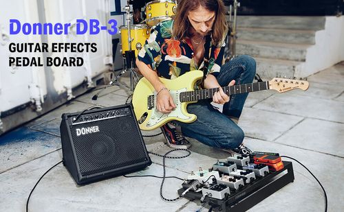 לוח פדלים לואפקטים פדלבורד + תיק נשיאה DB-3 מבית DONNER